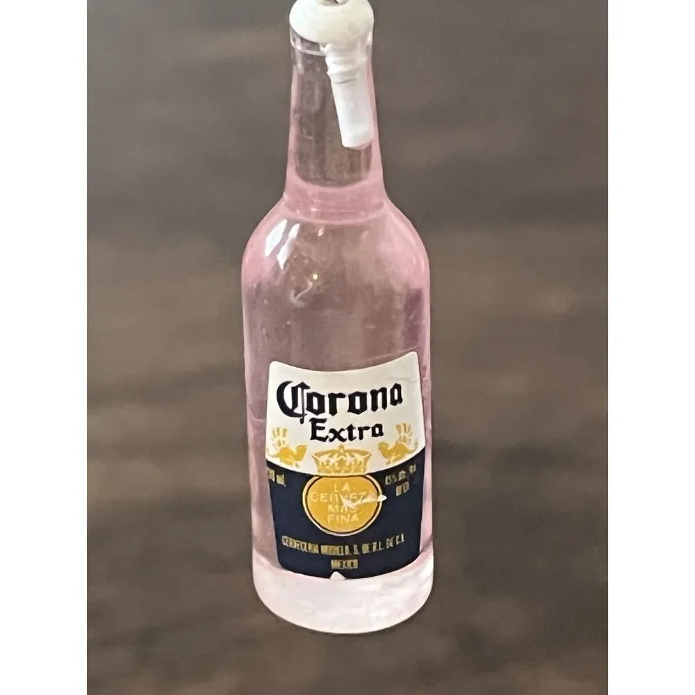 Corona Bottle Unbranded Dangle Hook Earrings 2.5 Drop Beer Alcohol